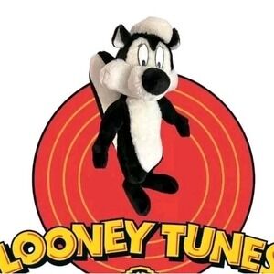 Looney‎ Tunes Pepe Le Pew 22" Stuffed Animal Plush Figure Skunk ACE 1997